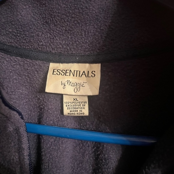 Christmas Snowman Fleece Essential by Maggie Size Large Christmas Sweater Blue - Picture 2 of 4